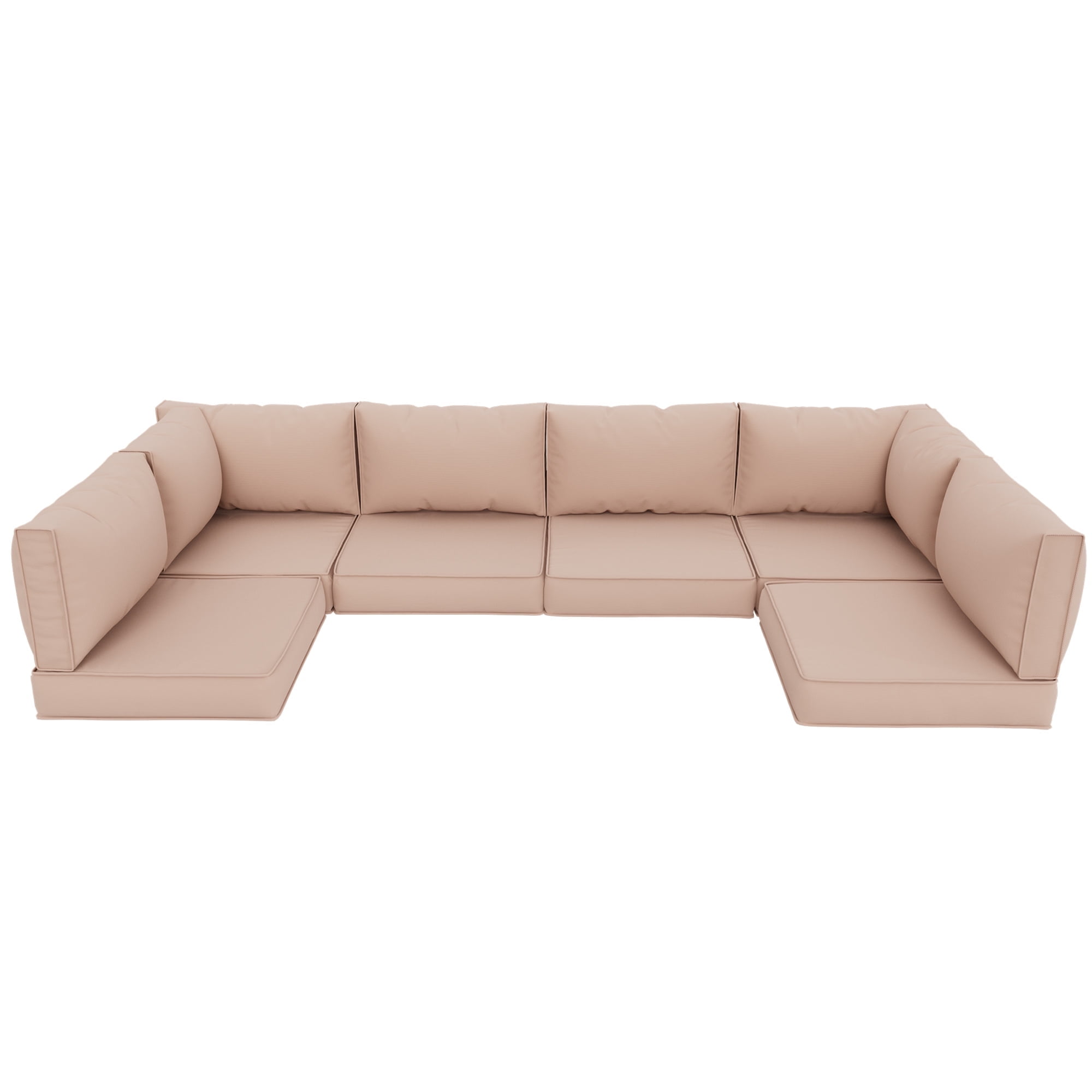MRUAKA Outdoor Cushions for Patio Furniture Replacement, Waterproof Patio Furniture Cushions, Deep Seat Patio Cushions, Patio Seat Cushions for Outdoor Sectional (Beige)