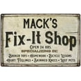 thumbnail image 1 of MACK'S Fix-It Shop Sign Grandpa Dad Wall Decor Gift 8x12 Metal 208120006418, 1 of 1