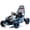 Blue, variant on Track Seven 24V Electric Go Kart for Kids, Drift Crazy Cart with 400W Motors, Max 7 Mph, Protective Roll Cage, Metal Frame, 5-Point Harness, Bluetooth, 24V Ride on Toy Car Kart for Kids Aged 6+, Blue