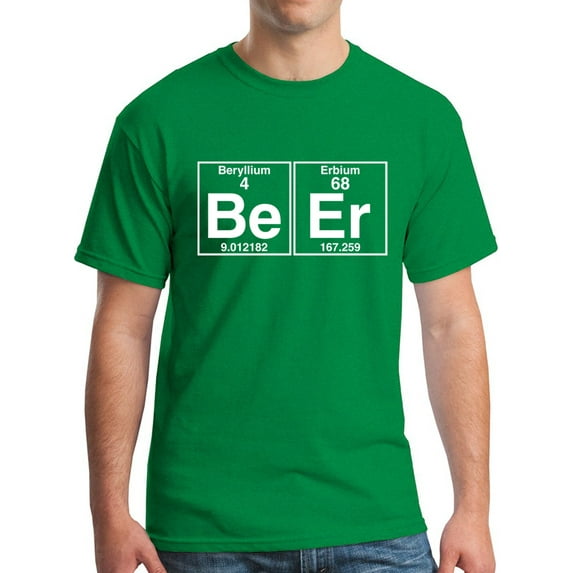Element of Beer T-Shirt Science Periodic Table Funny Drinking Graphic Tee AIG L