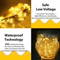 thumbnail image 4 of HIDAWN 12 Pack Upgrade Fairy Lights CR2032 Battery Operated,9.8ft 30 LED Waterproof Mini String Lights Copper Wire Firefly Starry Lights-Warm White, 4 of 9