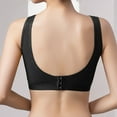 thumbnail image 4 of Wirefree Bras for Women No Underwire Bra Feature V-Neck Padded Bra Style W-1936 Black XL, 4 of 5