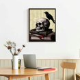 thumbnail image 3 of Jiayy Edgar Allan Poe The Raven Gothic art Vintage Skull Home Decor, Room Decoration for Goth Fans - Horror Poster - Spooky Wall Art, Creepy Decorations - Gothic Room Decor Aesthetic, 3 of 4