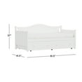 thumbnail image 4 of Hillsdale Furniture Staci Arched Wood Twin Daybed with Trundle, Classic White, 4 of 16