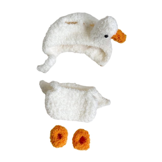 Ropa para muñecas con sombrero y zapatos, disfraz de pequeño cisne suave para muñecas de 17cm, muñecas para niñas, muñecas de moda, regalos de Acción