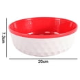 thumbnail image 2 of Dog food tray tableware Non-slip dog bowl cat bowl Color PP plastic Pet bowl RED, 2 of 5