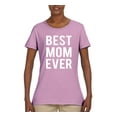 thumbnail image 2 of Best Mom Ever Mothers Day Gift Family Kids Wife Gift | Womens Mother's Day Graphic T-Shirt, Light Pink, Large, 2 of 4