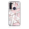 thumbnail image 5 of Rosebono Compatible With Motorola Moto G Fast Case, Bling Glitter Sparkle Laser Polygon Marble Graphic Fashion Cute Colorful Skin Cover Shockproof Case for Motorola Moto G Fast, 5 of 5