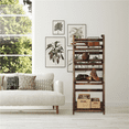 thumbnail image 2 of Renwick 4 Tier Foldable Wooden Plant Display Stand for Indoors Outdoors, Natural Wood, 2 of 6