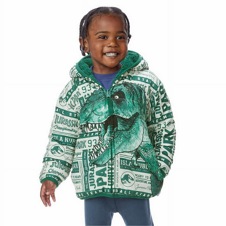 Jurassic Park Character Kids' Reversible Jacket (Green, Size 6)