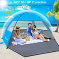 thumbnail image 3 of Beach Tent Sun Shelter for 4 Person with UPF 50＋ UV Protection, Lightweight & Easy Setup Beach Shade Canopy, 3 of 14
