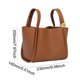 thumbnail image 3 of Bolso de cubo para mujer, correa ajustable, bolso de mano nupcial de cuero PU, bolso de transporte de moda, 3 of 6