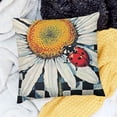 thumbnail image 2 of SHANXI Pillow Cover Summer Throw Pillow Case Cushion Case Buffalo Plaids Truck Floral Cushion Case 24x24in, 2 of 5