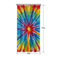 thumbnail image 5 of Colorful Rainbow Tie Dye Spiral Pattern Shower Curtain 36"x72" ,Bathroom Decorative Shower Curtains Set with 12 Hooks,Modern Waterproof Washable Shower Curtain, 5 of 6