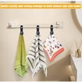 thumbnail image 4 of Wosthever Toallero de cuero de 2 piezas con clip magnético, elegante y funcional, organizador de baño con clip para toallas. Almacenamiento y organización del hogar, 4 of 6