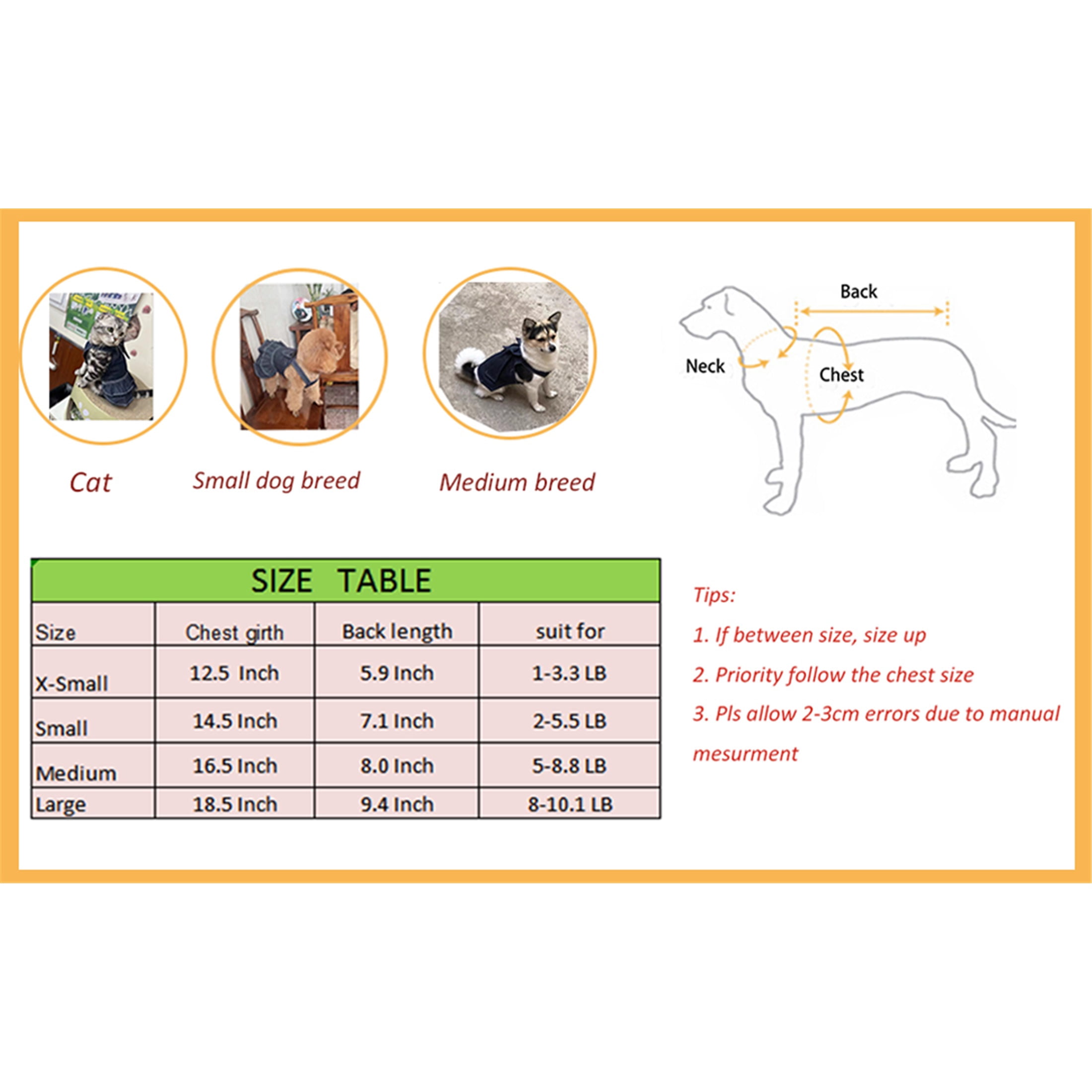 HQREA Denim Dog Dresses for Small Dogs Puppy Girl Clothes with D-ring & Bow Knot Summer Cat Apparel Blue Dog Clothes