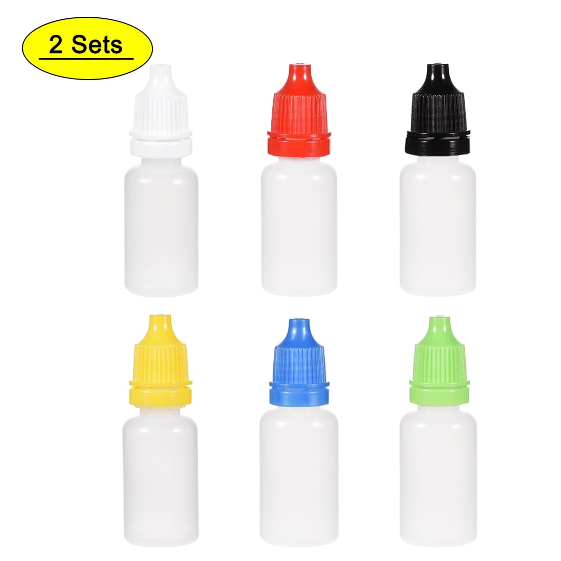 1/3 oz Lot of 100 LDPE Squeezable Soft Plastic Dropper Bottles 10 ml 
