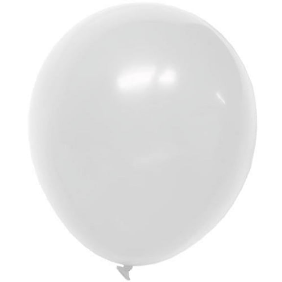 12" White latex balloons (10)