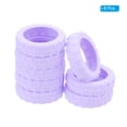thumbnail image 3 of Unique Bargains Housse de Roues de Valise, Ensemble de 8 Housses en Silicone pour Roues de Bagage Cabine, Housses de Roues de Valise, Violet, 3 of 7
