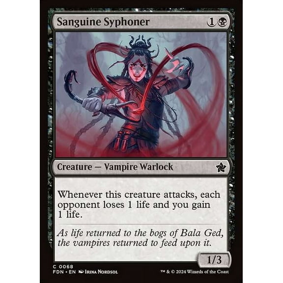 MtG Foundations Common Sanguine Syphoner #68