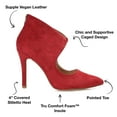 thumbnail image 6 of Journee Collection Womens Junniper Back Heel Zip High Stiletto Pointed Toe Pumps, 6 of 7