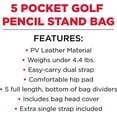 thumbnail image 3 of Zero Friction 5 Pocket Golf Pencil Bag - Light Blue, 3 of 6