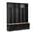 Black, variant on Leumius Hall Tree with Bench & Shoe Storage,72" Entryway Coat Rack with Cube Storage & Shelves, Multifunctional Coat Rack with 8 Hooks for Hallway, Living Room, White
