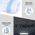 thumbnail image 4 of X-TIGER Maillot de ciclismo para mujer, camiseta térmica de invierno de manga larga para ciclismo con 4 bolsillos traseros, ropa de ciclismo de polar, 4 of 5