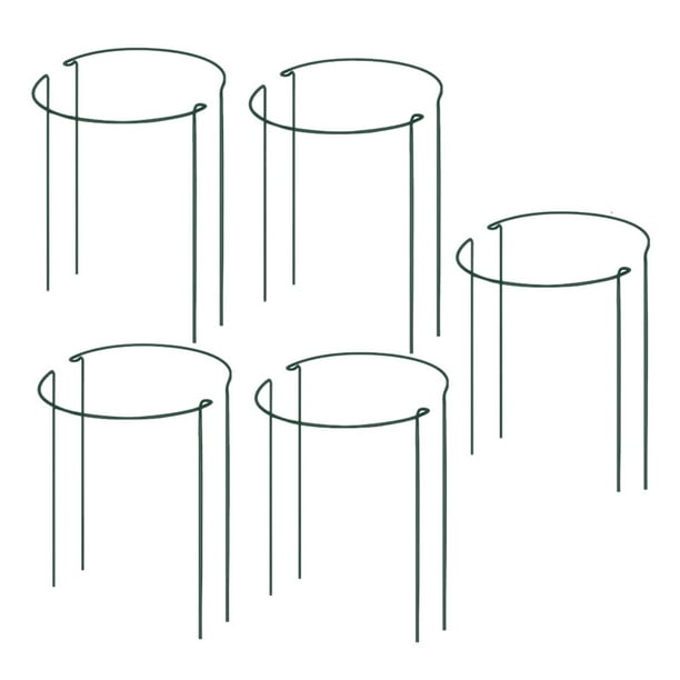 Plant Support Stake 10Pack Half Round Metal Garden Plant Supports Ring