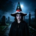 thumbnail image 6 of Fllostpr Halloween 14x15" Adult Prom Dress Up Witch Hat, Light Comfortable Decor for Party Masquerade Stage Performance, 6 of 7