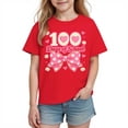 thumbnail image 1 of Camiseta de Manga Corta Linda para Niños Niñas Impresión Gráfica Escuela Temporada Casual Tee, Chicas Manga Corta Tops Ropa de Juego Suave Alternativa, 1 of 9