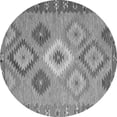 thumbnail image 1 of Ahgly Company Indoor Round Southwestern Gray Country Area Rugs, 4' Round, 1 of 1