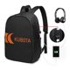 thumbnail image 1 of Mochila de viaje Kubota para portátil, mochila de negocios, delgada, duradera y con puerto de carga USB, ideal para la universidad y la escuela, para hombres y mujeres., 1 of 5