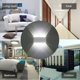 thumbnail image 5 of Moderna luz de pared LED de aluminio de 8 W, blanco cálido, 3000 K, para sala de estar, dormitorio, pasillo, escalera, cocina, comedor (blanco frío-8 W) JAMW Sencillez, 5 of 5