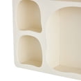 thumbnail image 5 of DecMode 19" x 5" 5-Tier Cream Geometric Wall Shelf with Abstract Block Shapes, 5 of 9