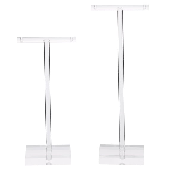 OFFIGAM 2-Pack Transparent Acrylic Earring Display Stand Showcase for Storefront Jewelry Presentation