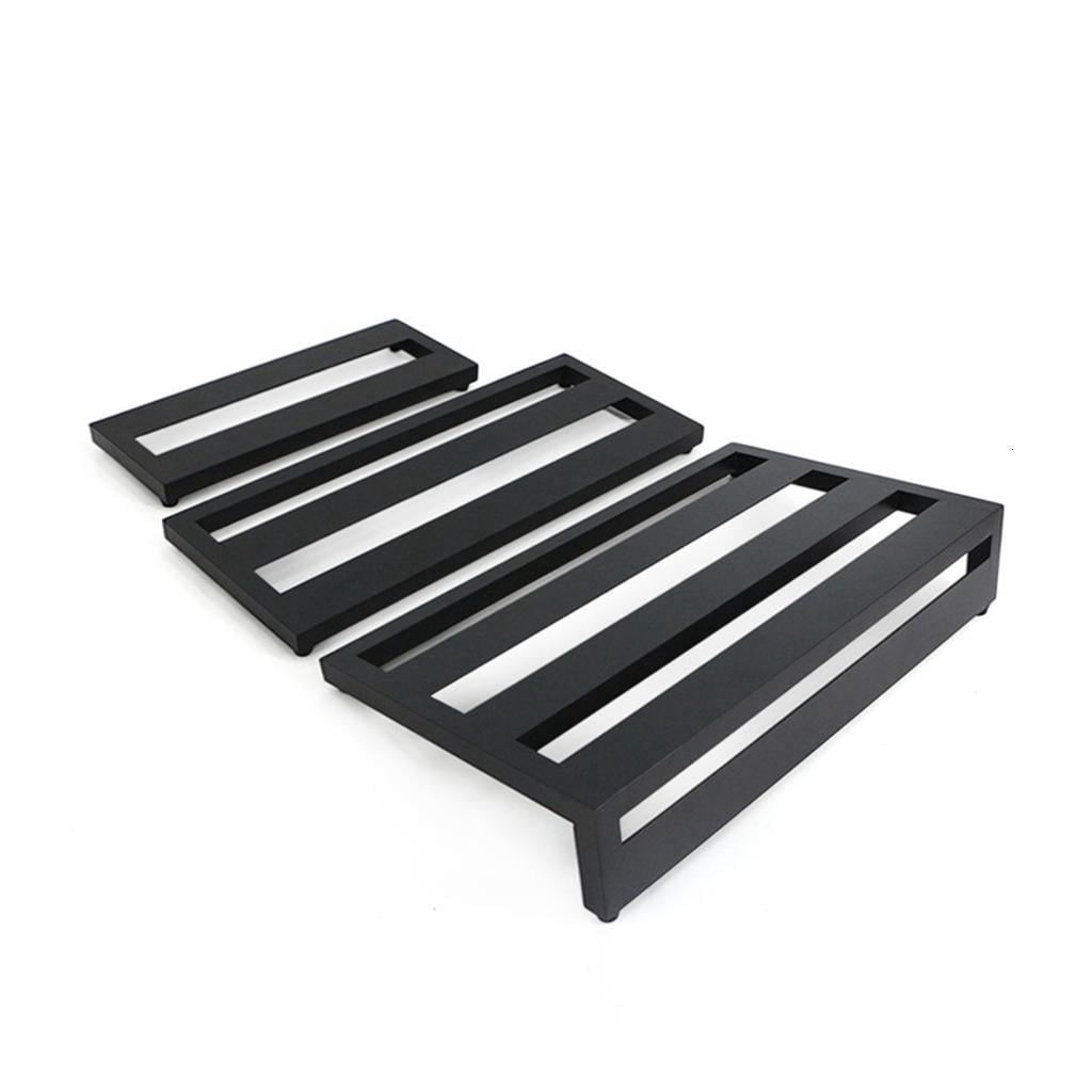 Yihuala Nonslip Effect Track Board Metal Guitar Effect Pedal Board Stable Practical Effects Bracket for Musical Instrument