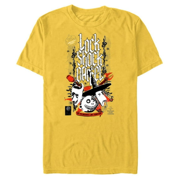 Tim Burton’s Nightmare Before Christmas Lock Shock Barrel - Short Sleeve Blended T-Shirt for Adults - Customized-Putty Snow Heather