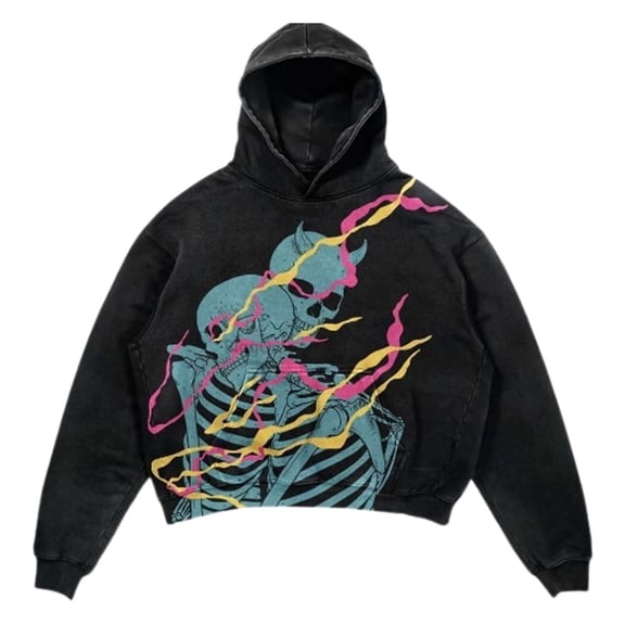 Hoodies for Women Vintage Gothic Casual Printed Sweatshirts Fashion Spring Winter Pullover Tops