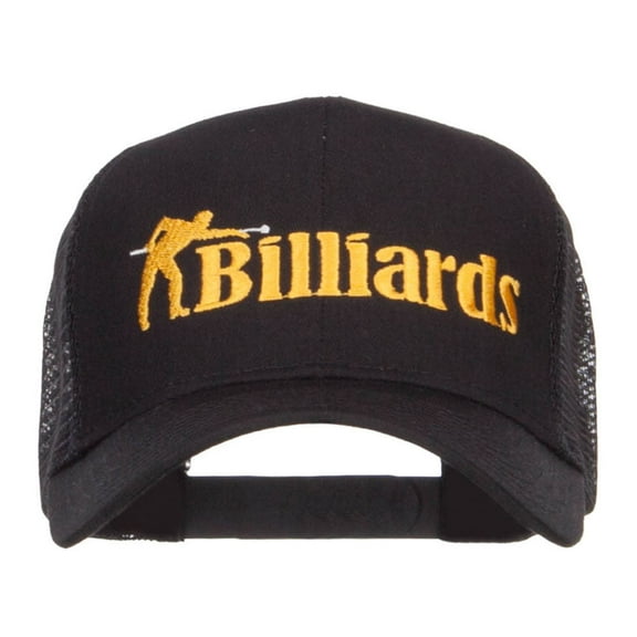 Billiards Embroidered Trucker Cap - Black OSFM