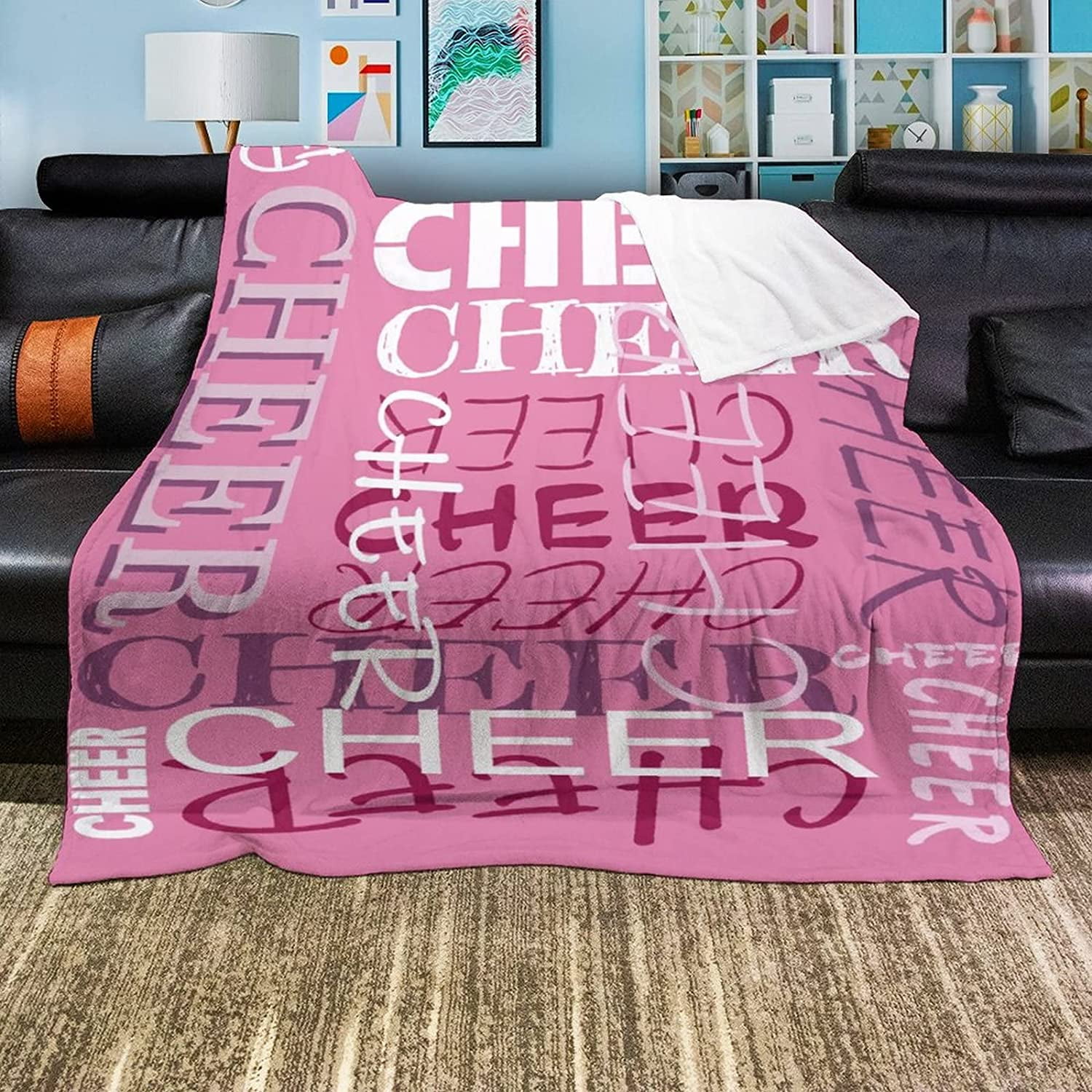 Cheer''s Fleece Throw Blanket Holiday Blanket Fuzzy Warm Cozy Throws for Winter All Seasons Bedding Couch Sofa Bed Office for Teens Adults Women Gift