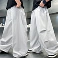 thumbnail image 2 of CONROSES Kids Boys Casual Pants Wide Leg Baggy Pant for Child Solid Elastic Waist Cozy Jogger Trousers with Pockets, 2 of 9