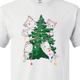 thumbnail image 4 of Inktastic Kawaii Cats Christmas Tree T-Shirt, 4 of 5