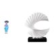 thumbnail image 1 of Estatua abstracta de geisha japonesa con forma de ola, adorno de resina artesanal, pieza central decorativa ideal para el hogar, la oficina, armarios, 1 of 8