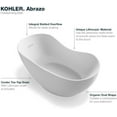 thumbnail image 6 of Kohler 1800-0 66 x 31.5 in. Abrazo Freestanding Bath - White, 6 of 7