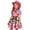 03 Pink, variant on Western 3-Piece Cowgirl Cos Outfit For Girls - Vest & Hat Halloween Party Dress Up Set