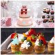 thumbnail image 5 of Paquete de 50 decoraciones comestibles para tartas con forma de copos de nieve, kit de decoración de tartas congeladas, decoración de tartas con forma de castillo y copos de nieve, para tartas de, 5 of 6