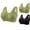 Green, variant on Middle-Aged And Elderly Wirefree Bras For Women Push-Up Front Closure Bra With Button Top Everyday Soft Oversized Bras