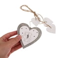 DEEPCRAFF Wood Hearts for Crafts Multi Colored Heart Shape Tree Decor ...