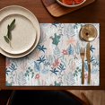 thumbnail image 5 of Pioneer Flower Floral Print Pattern Summer Placemats Table Placemats Set Of 4-Linen Kitchen Washable Placemats Table Mats 12x18 Inch Non-Slip Heat Resistant, 5 of 6